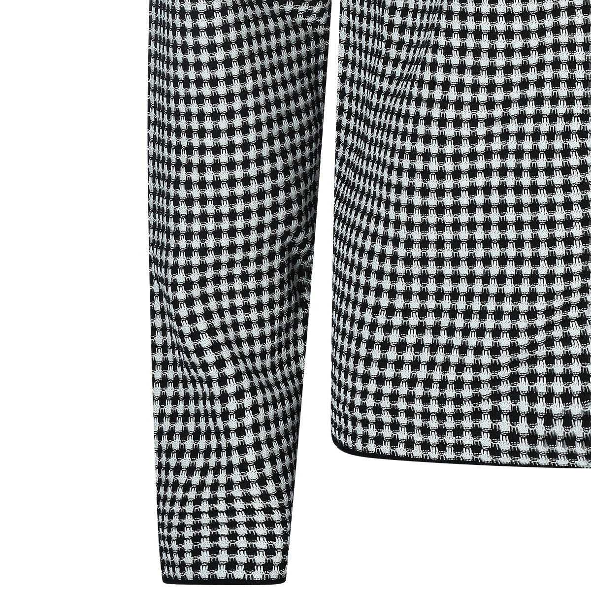 WHITE AND BLACK COTTON SHIRT
