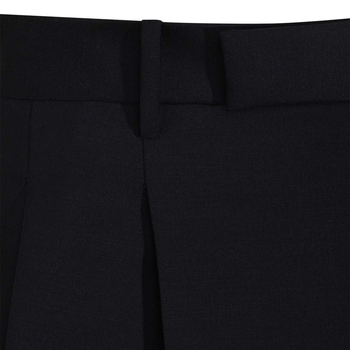 DARK BLUE WOOL SHORTS