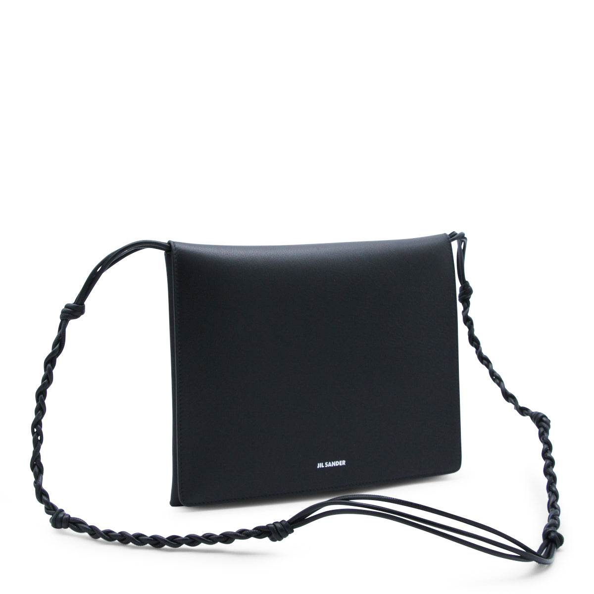 BLACK TANGLE FLAT MD SHOULDER BAG