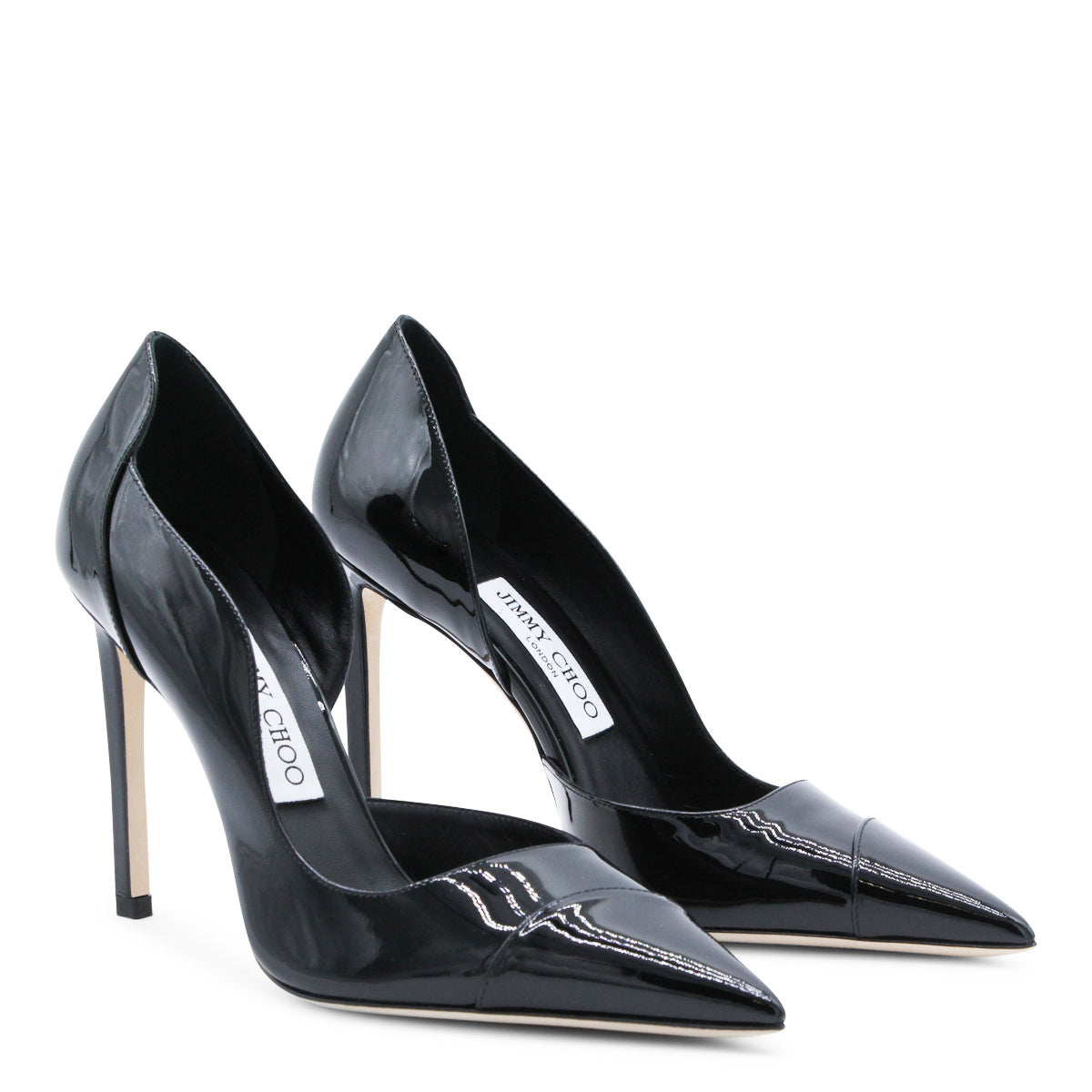 BLACK LEATHER PUMPS