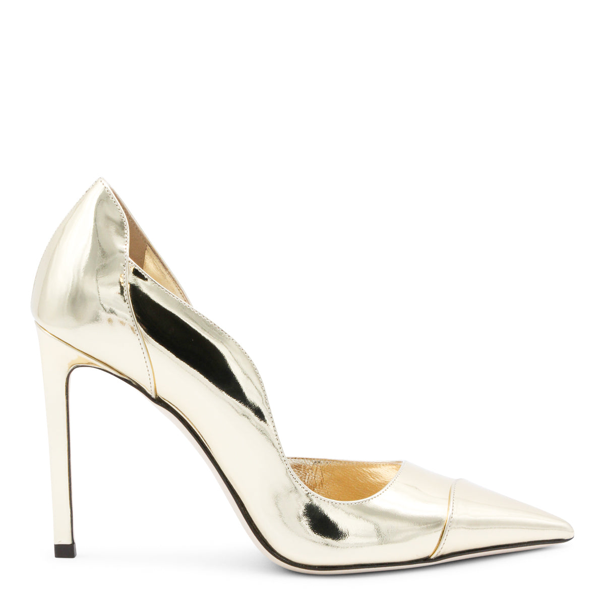 GOLD LEATHER PUMPS