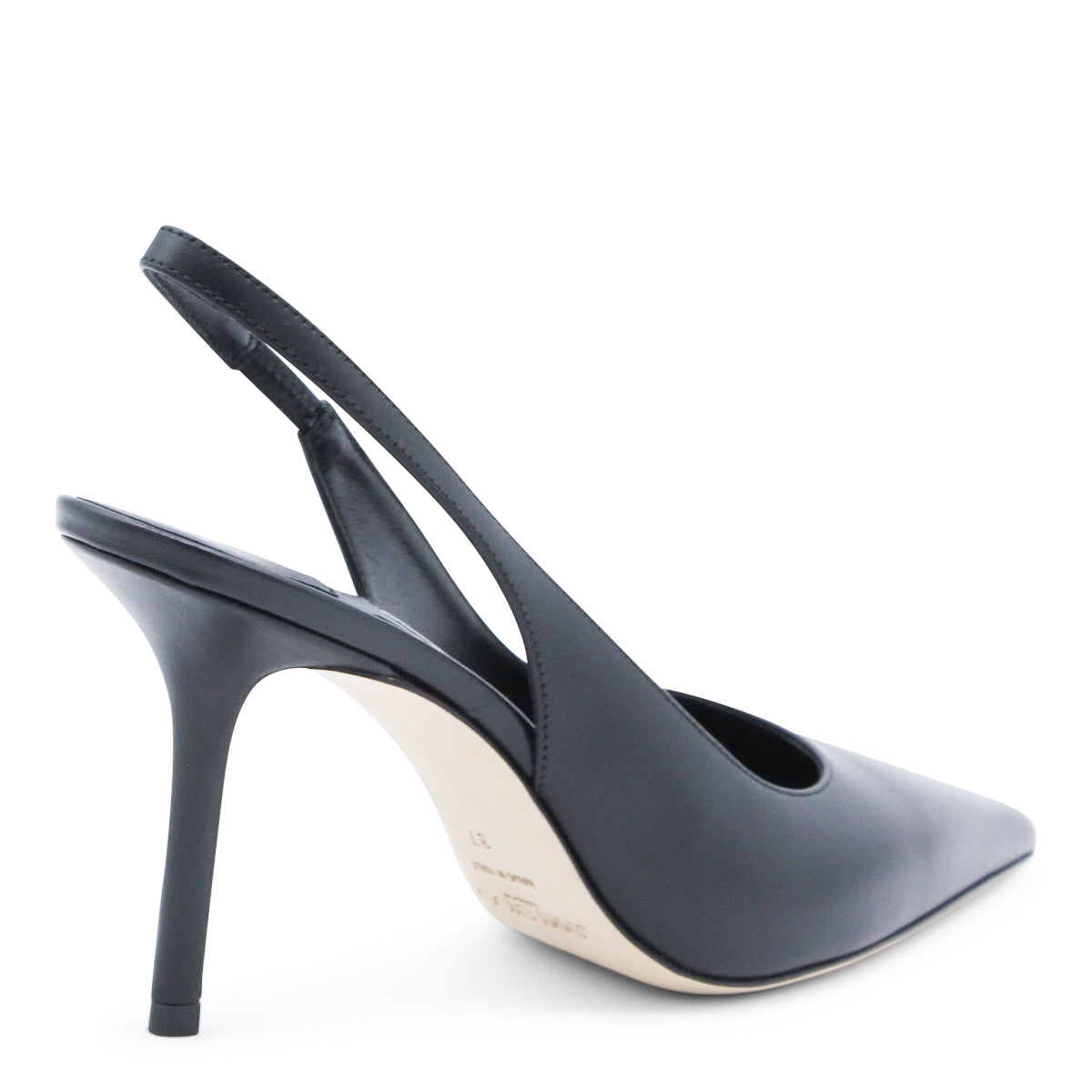 BLACK LEATHER PUMPS