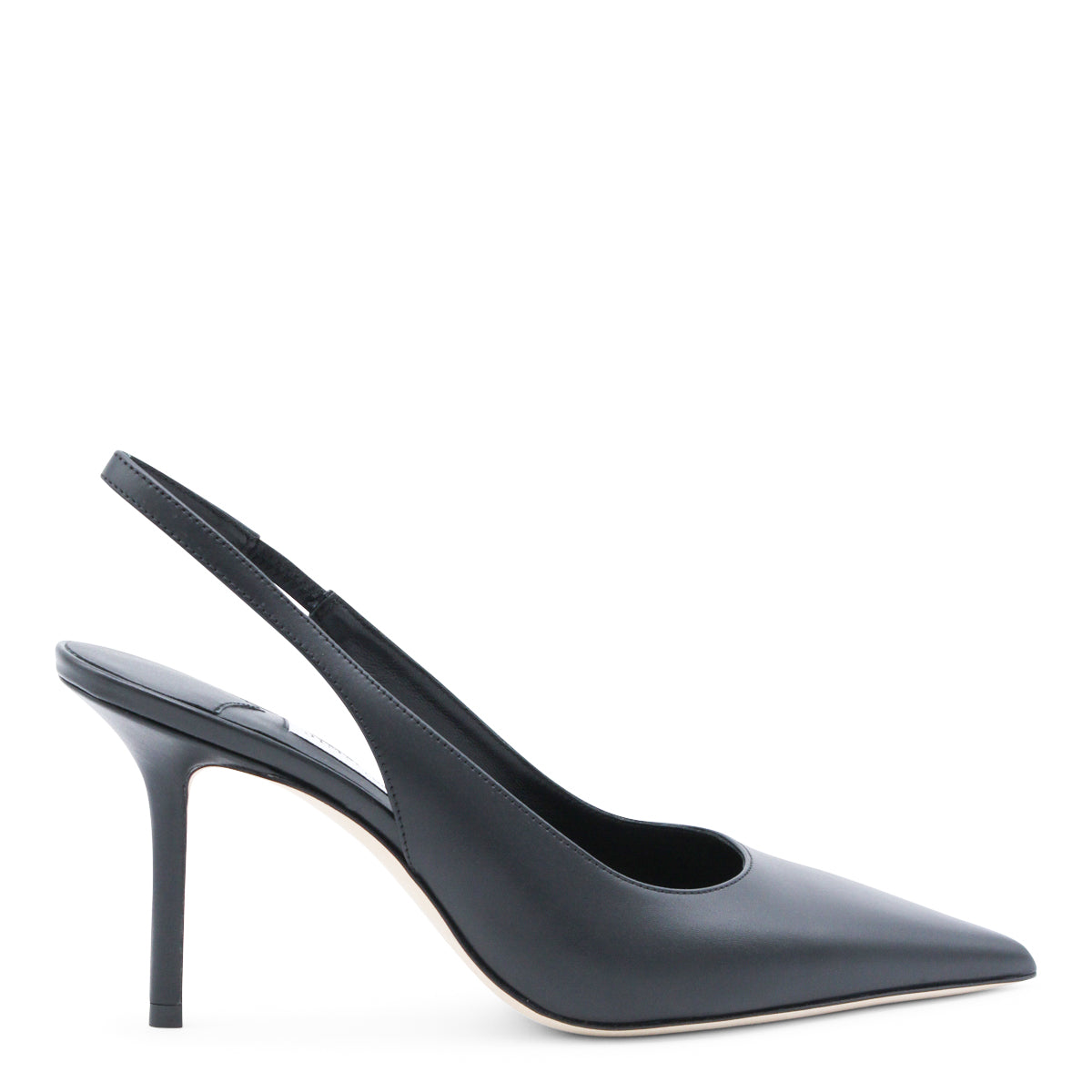 BLACK LEATHER PUMPS