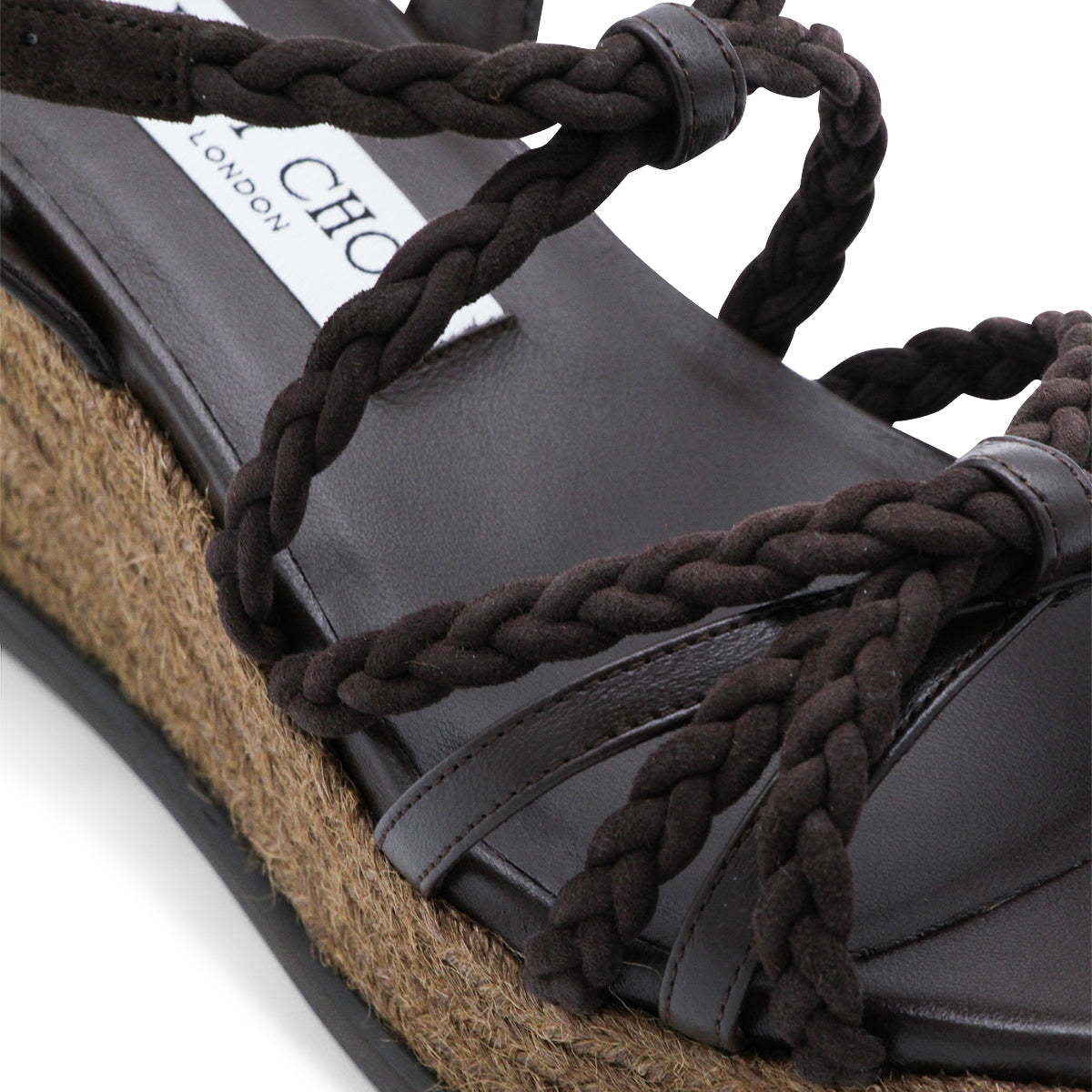 CHOCOLATE LEATHER ESPADRILLAS