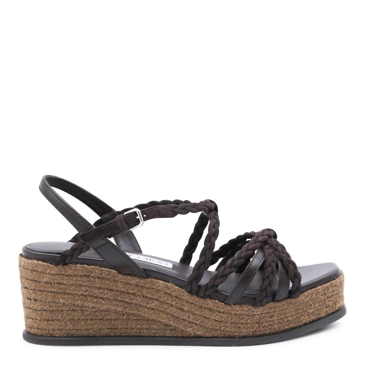 CHOCOLATE LEATHER ESPADRILLAS