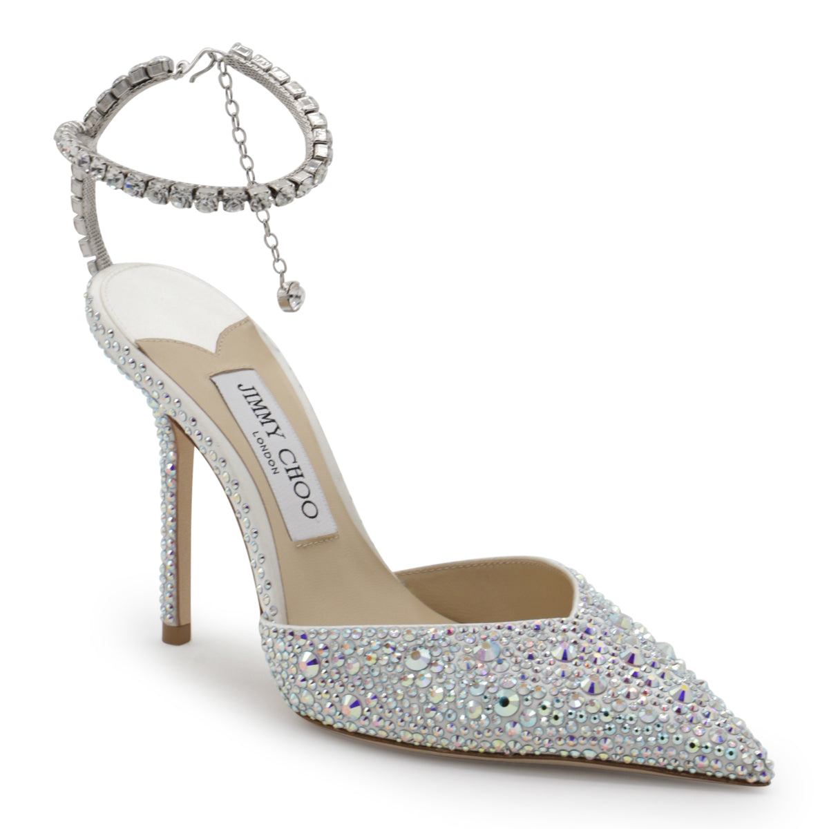 SILVER LEATHER PUMPS