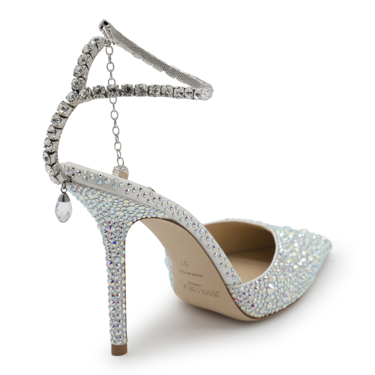 SILVER LEATHER PUMPS