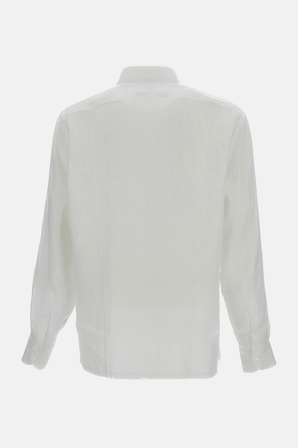 LINEN SHIRT WITH PRINTED FRONT