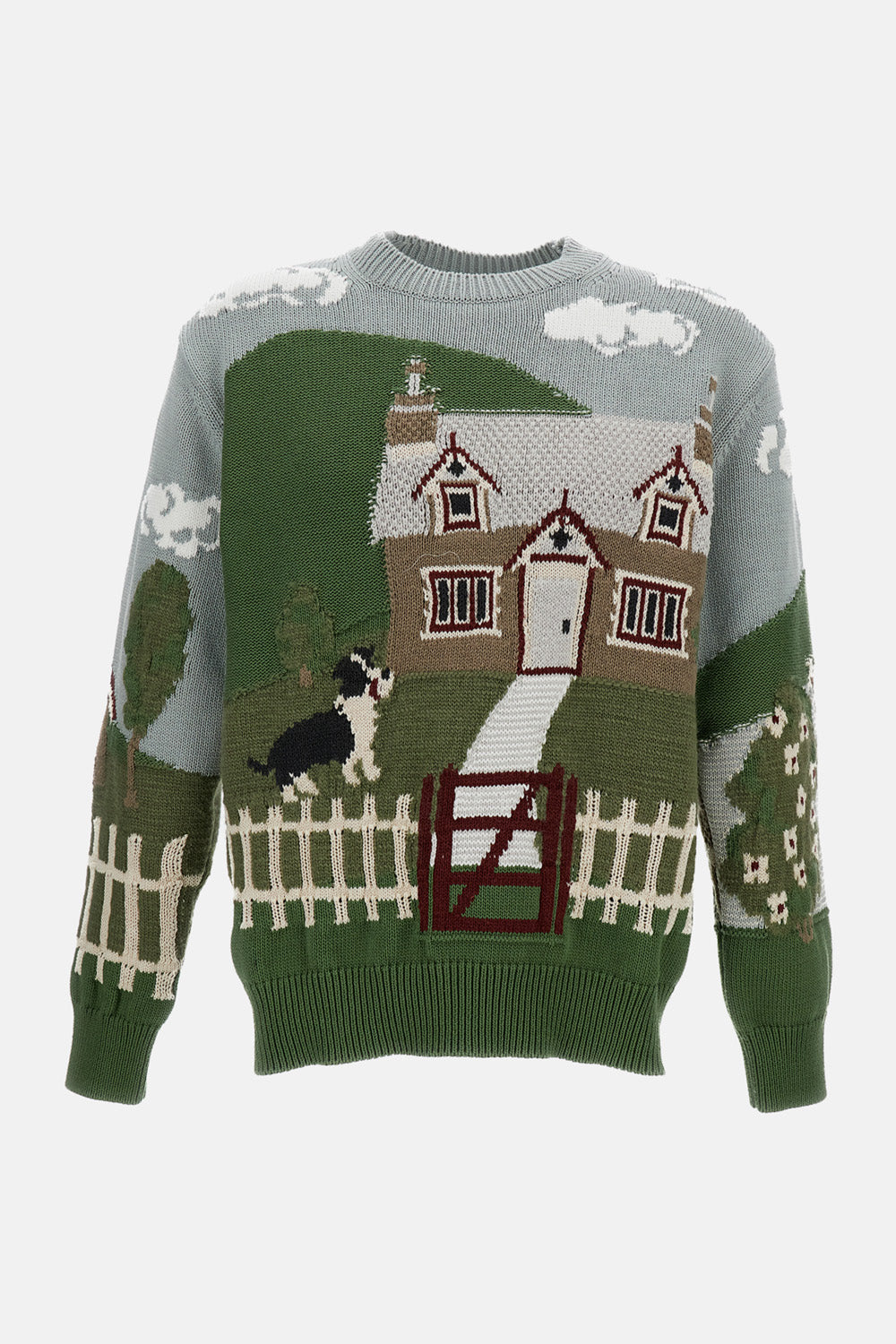 EMBROIDERED PRINT KNITWEAR