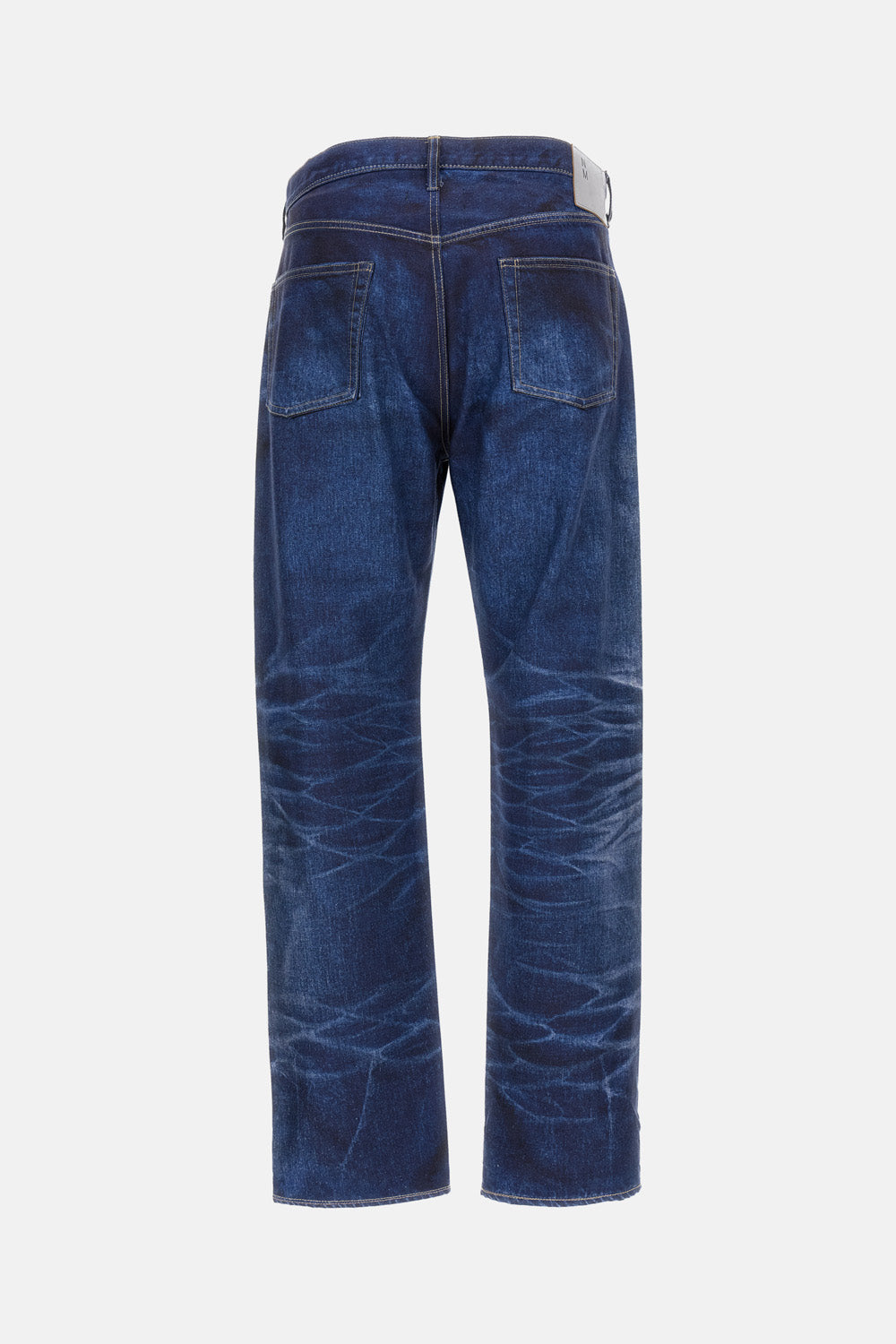 PRINTED DENIM PANTS