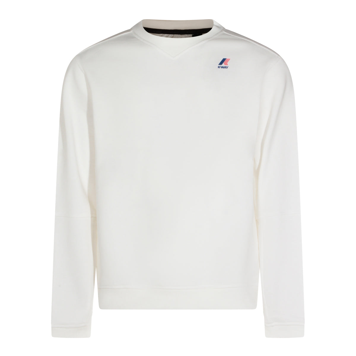 WHITE COTTON SWEATSHIRT