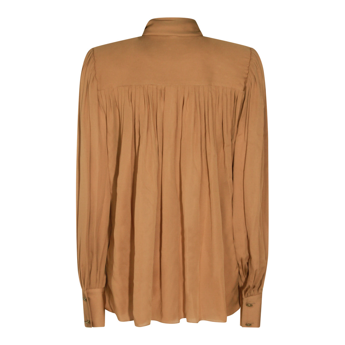 BROWN SILK SHIRT