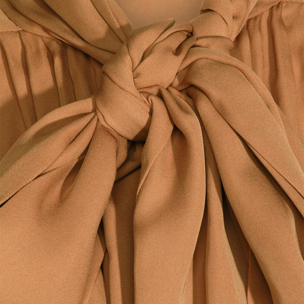BROWN SILK SHIRT