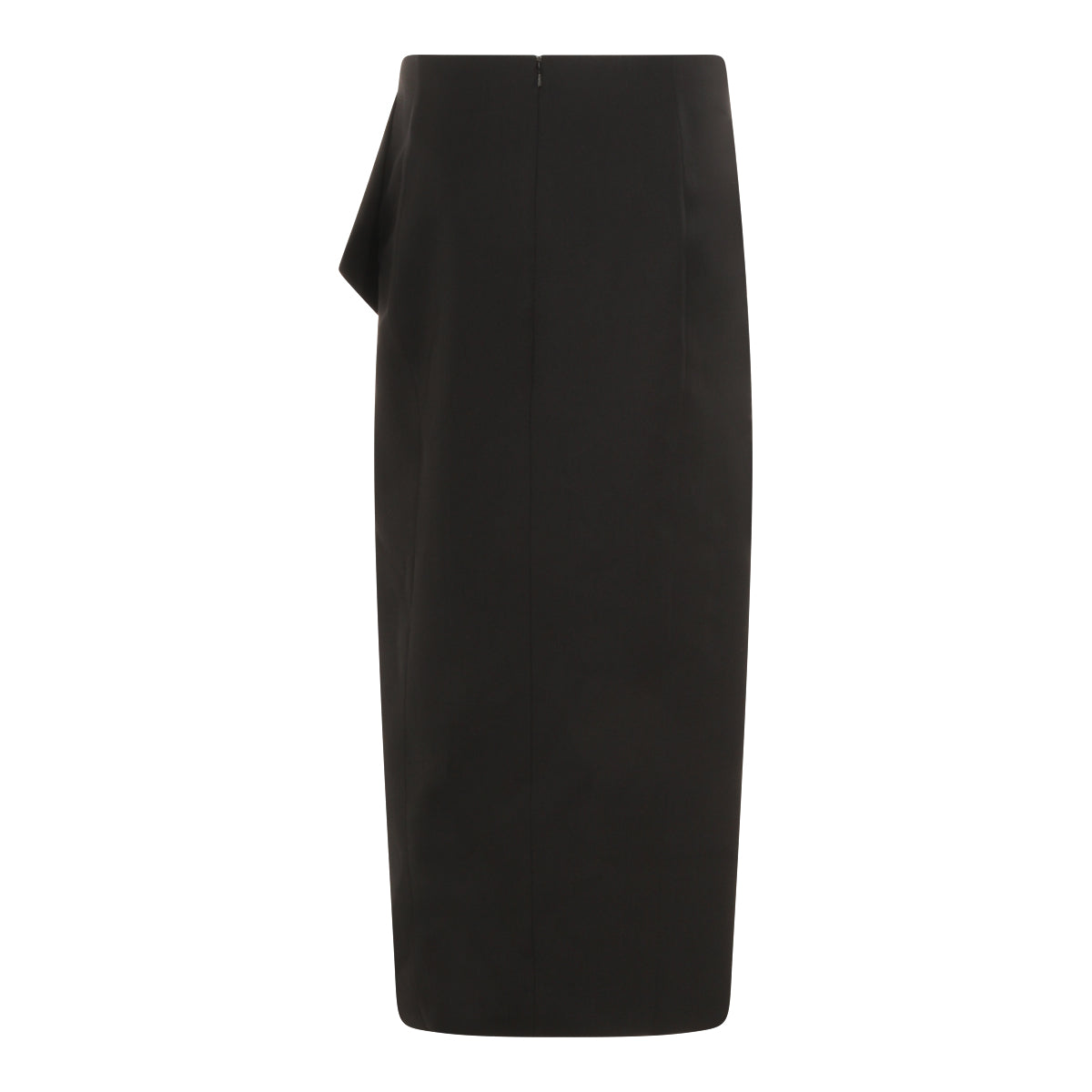 BLACK WOOL SKIRT