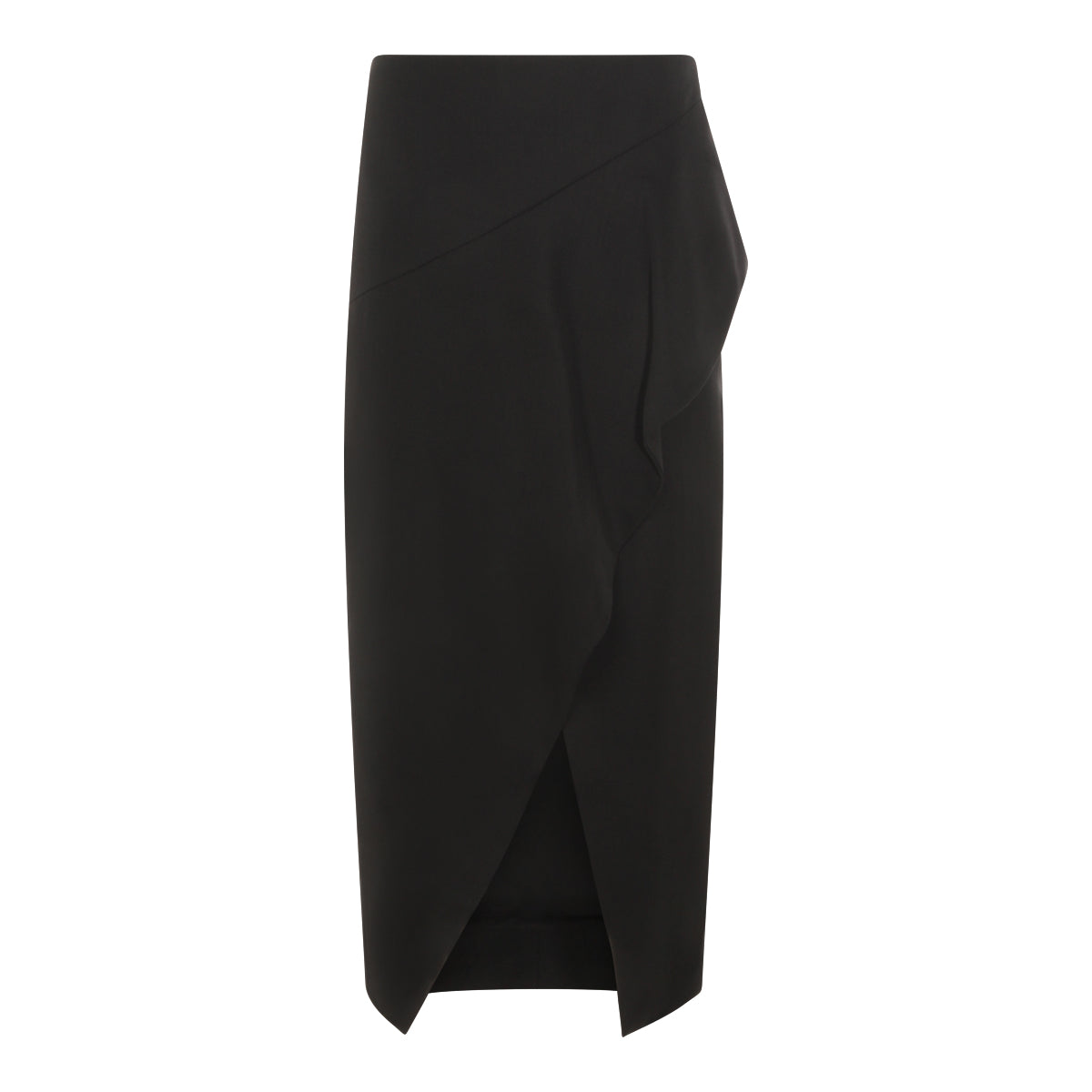 BLACK WOOL SKIRT