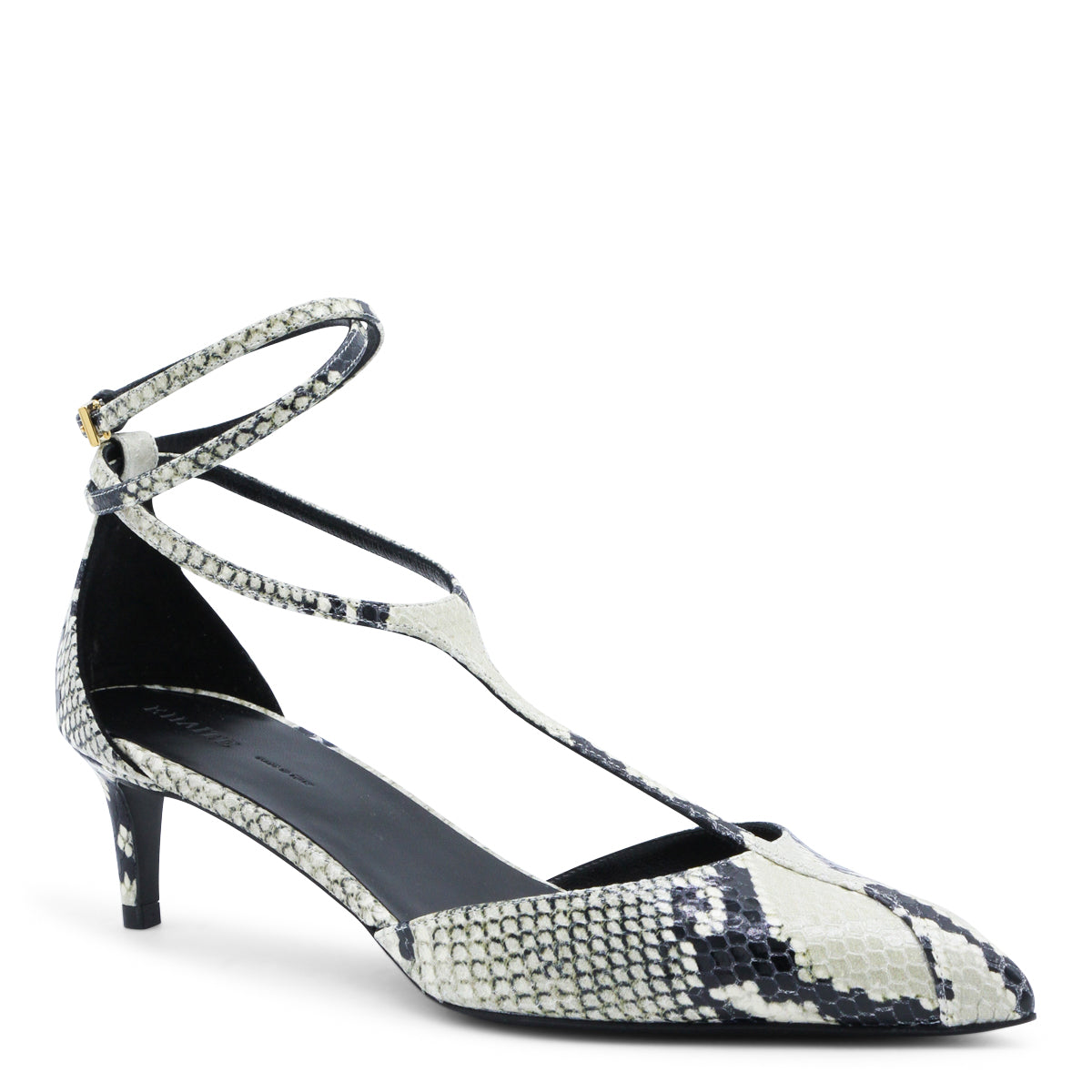 LIGHT GREY LEATHER SANDALS