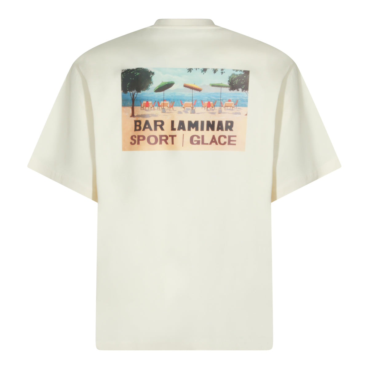 LIGHT CREAM COTTON T-SHIRT