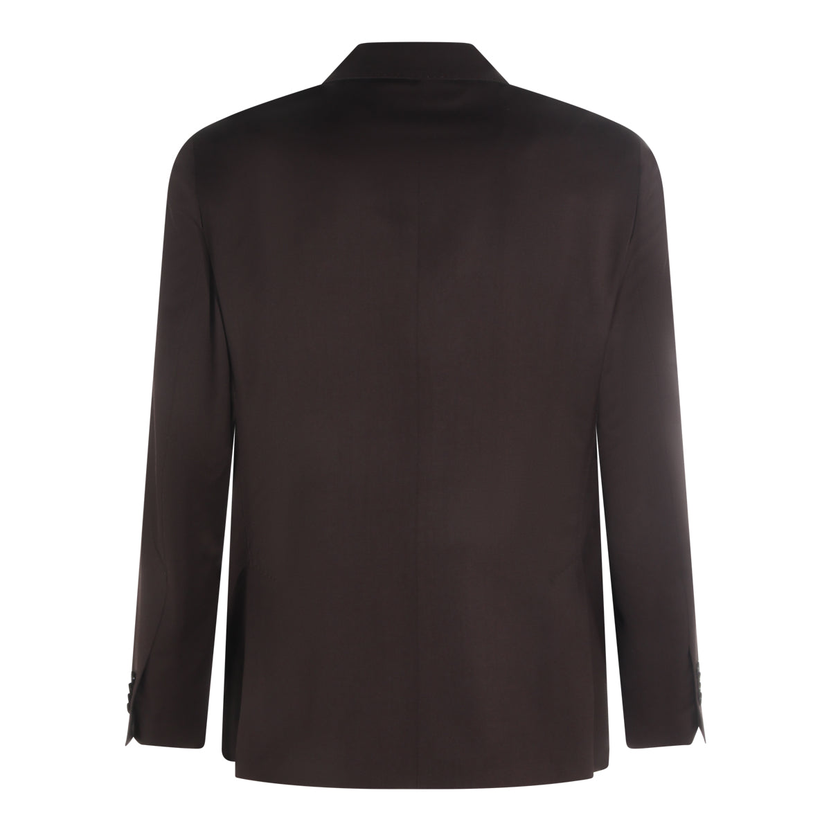 BROWN VIRGIN WOOL SUIT