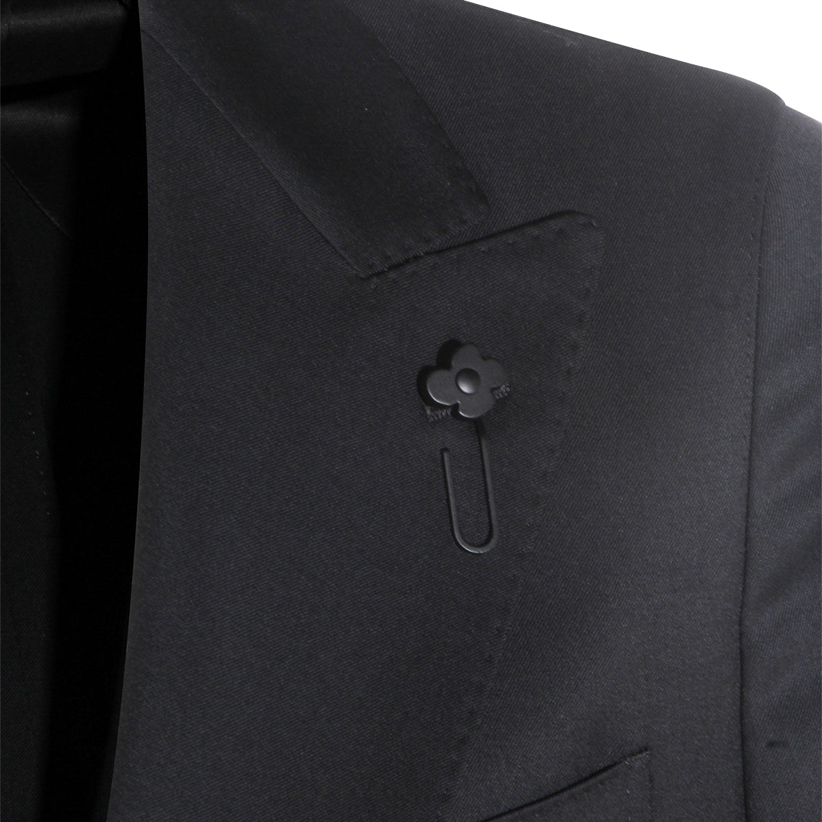 BLACK VIRGIN WOOL SUITS