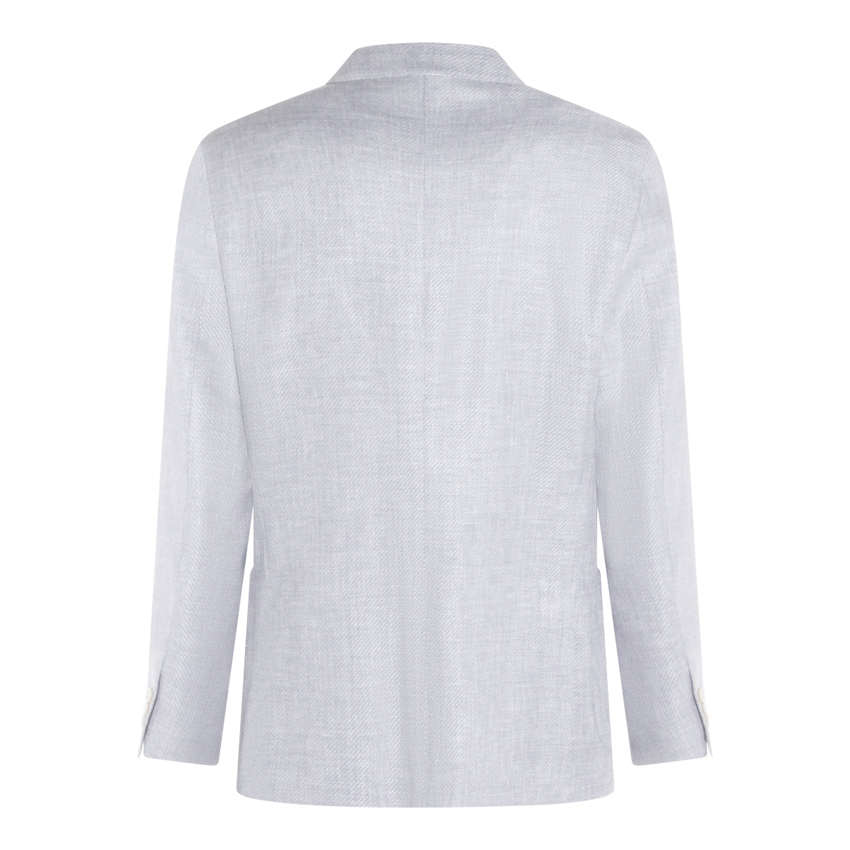 LIGHT BLUE WOOL AND LINEN BLAZER