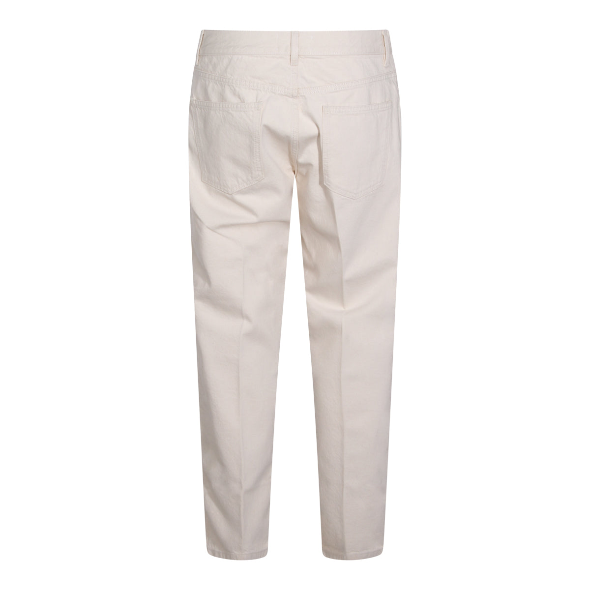 WHITE COTTON JEANS