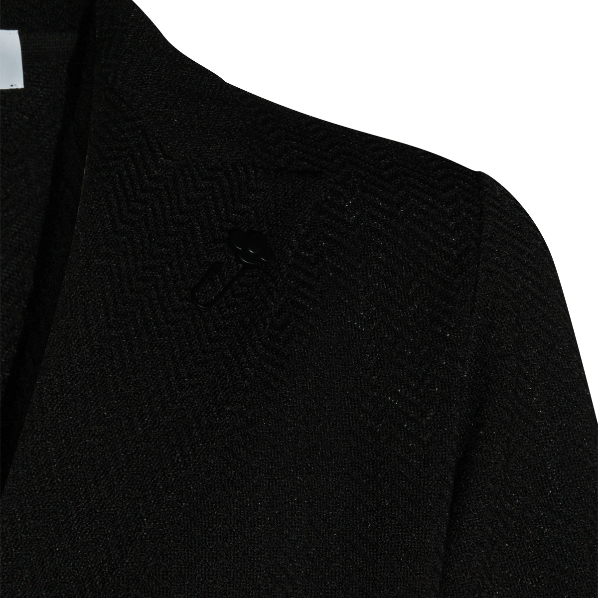 BLACK COTTON BLAZER