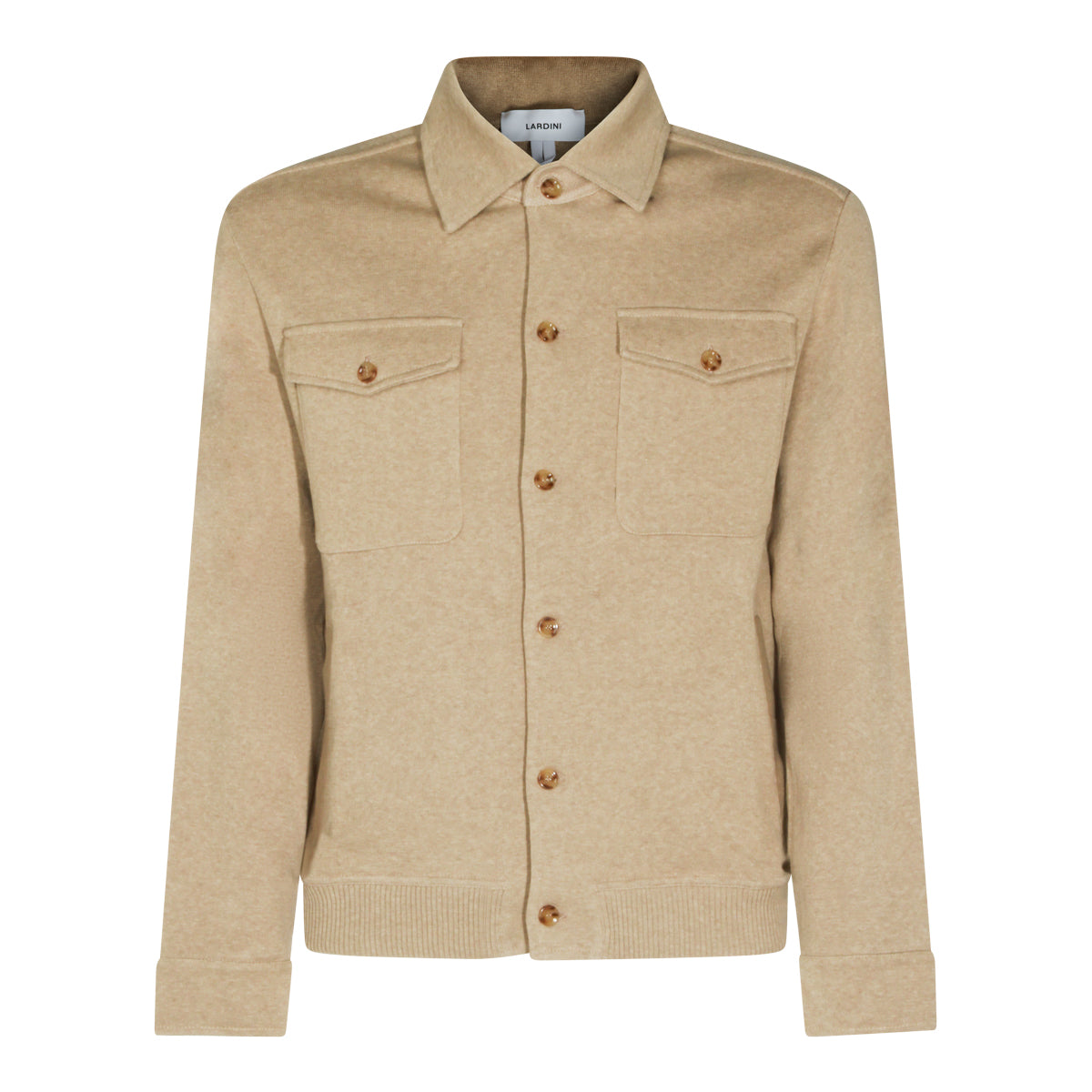 BEIGE COTTON CASUAL JACKET