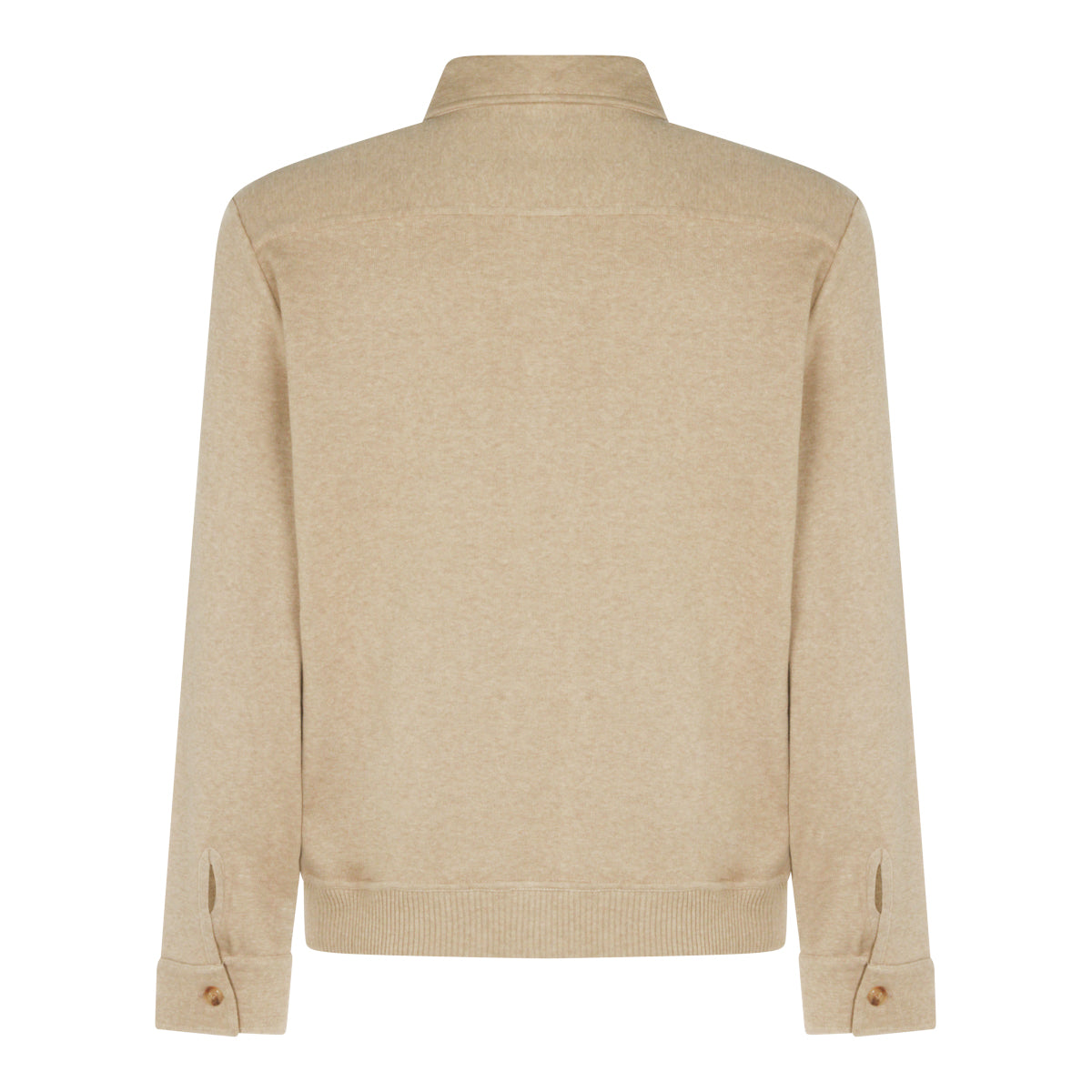 BEIGE COTTON CASUAL JACKET