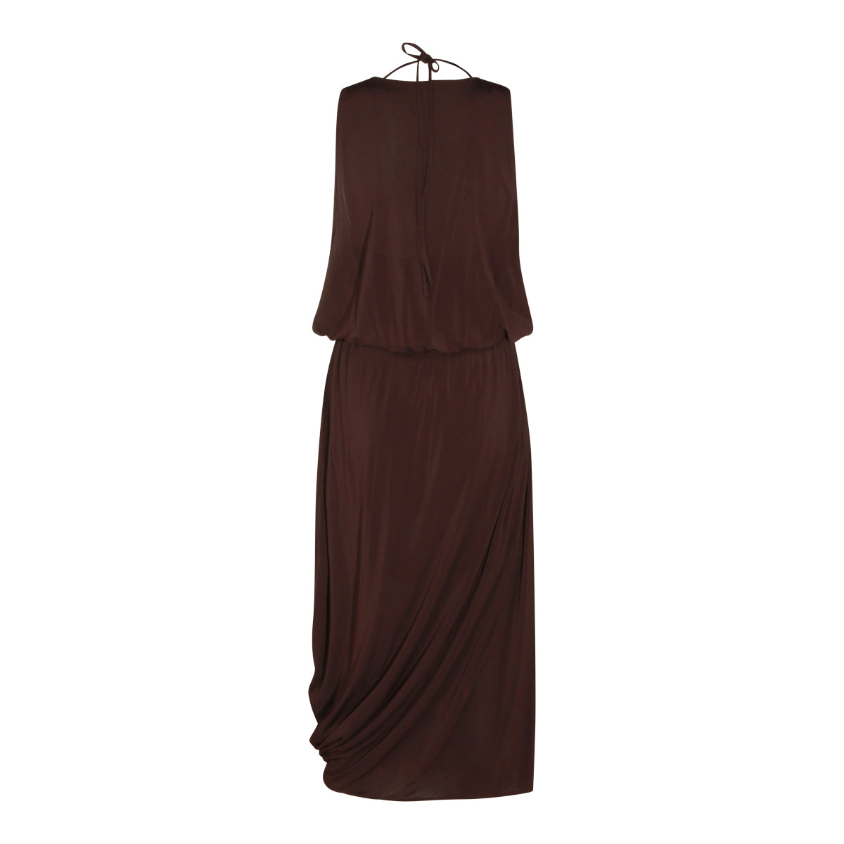 BROWN MIDI DRESS