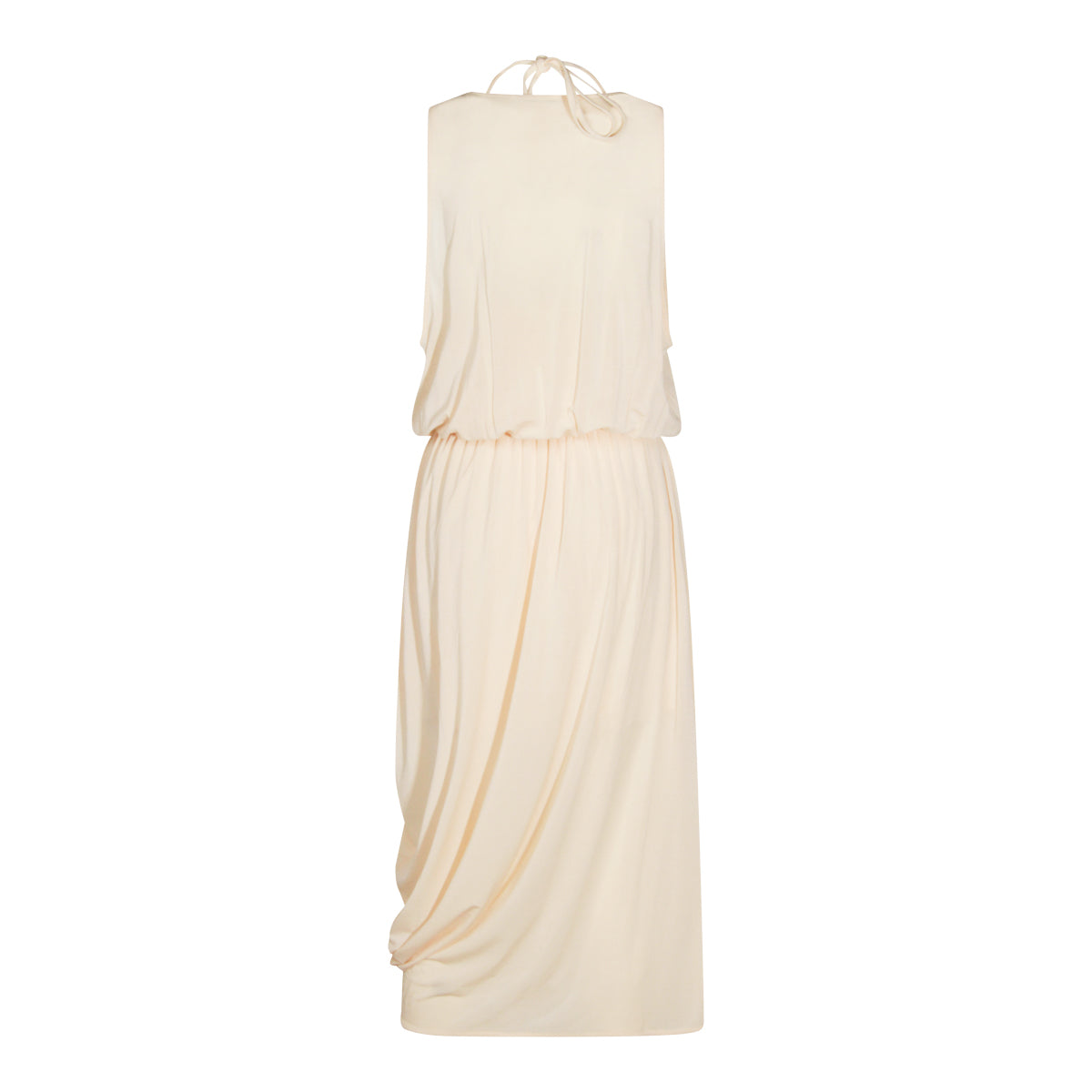WHITE MIDI DRESS