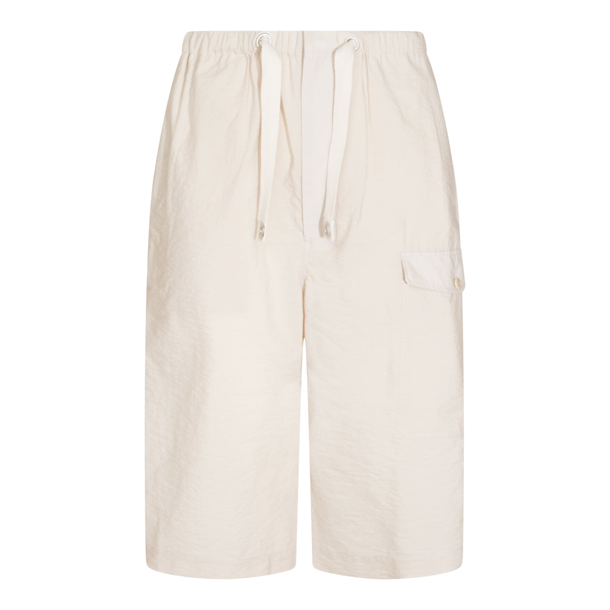 WHITE COTTON SHORTS