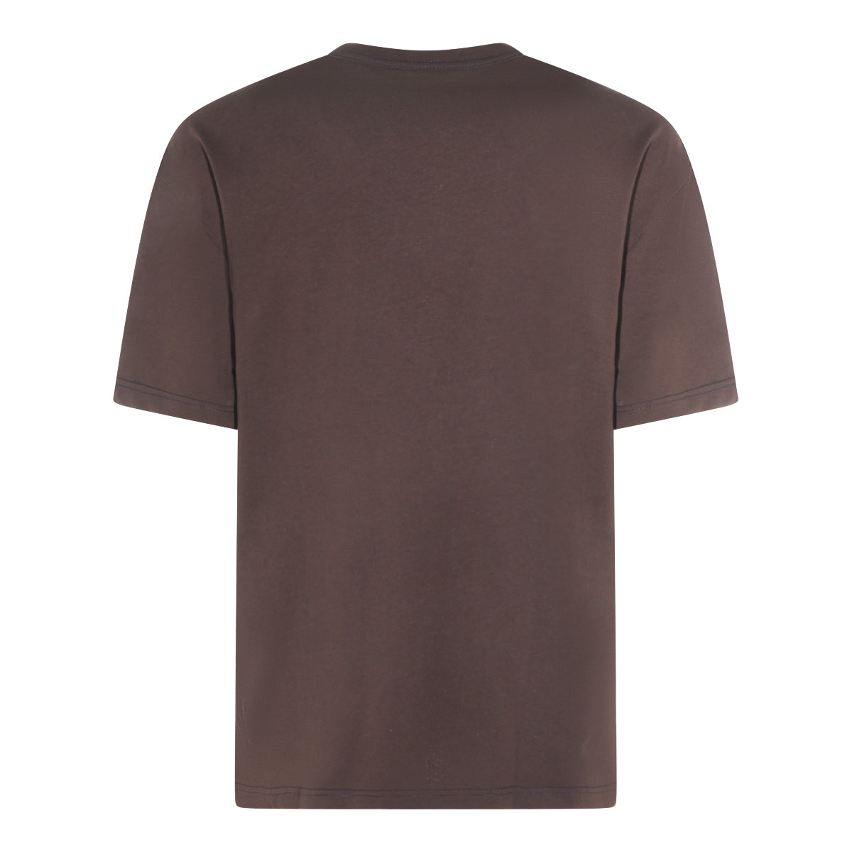 RISTRETTO COFFEE COTTON AND LINEN BLEND T-SHIRT