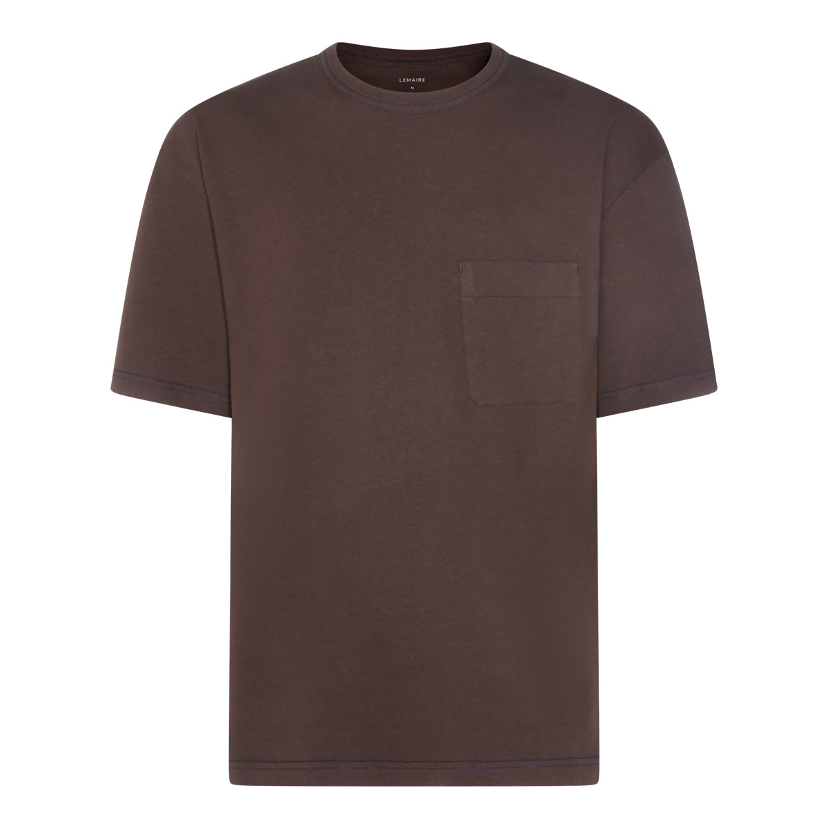 RISTRETTO COFFEE COTTON AND LINEN BLEND T-SHIRT