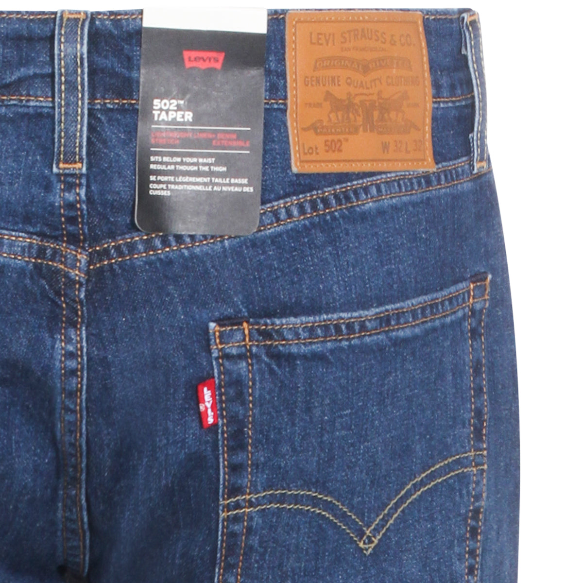 DARK BLUE COTTON DENIM JEANS