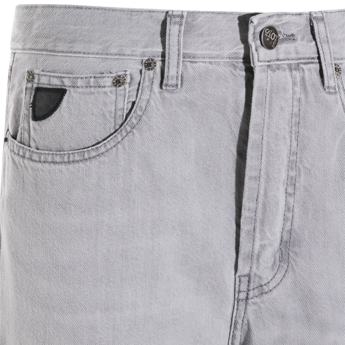 LUMINOUS GREY DENIM LOOSE SKATER JEANS