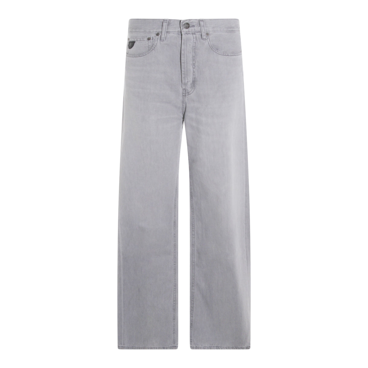 LUMINOUS GREY DENIM LOOSE SKATER JEANS