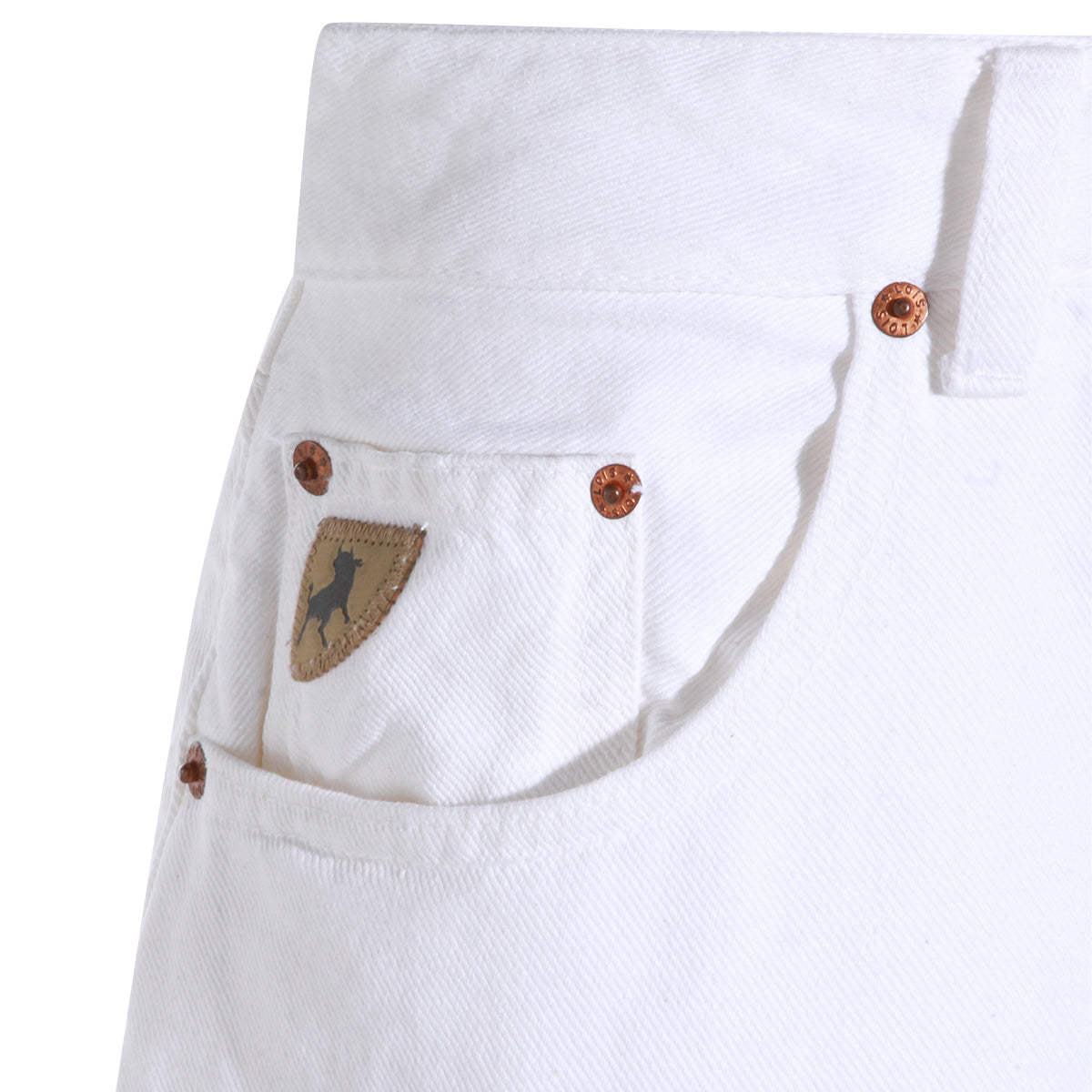 WHITE COTTON CAMILLE SHORT
