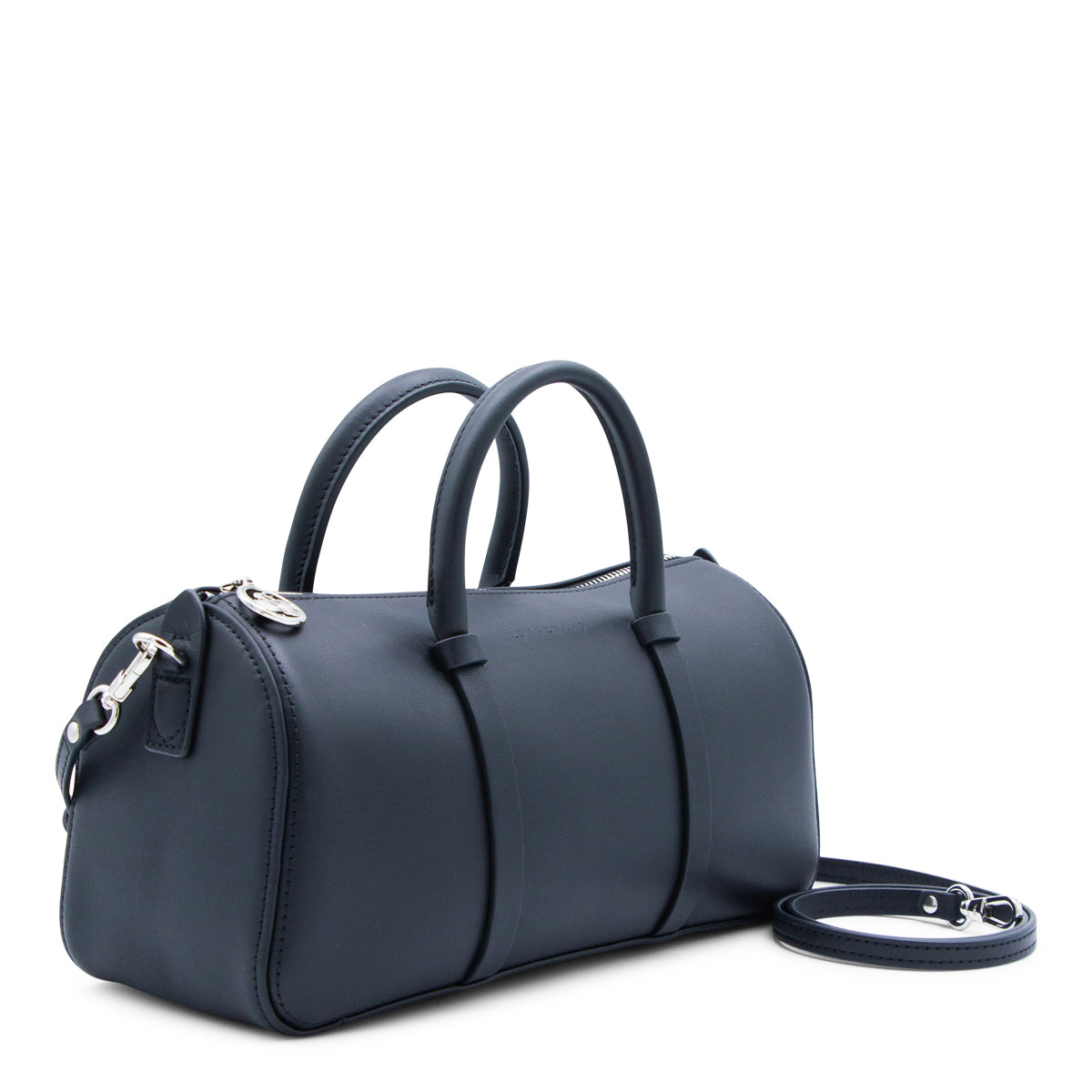 BLACK LEATHER M DAYLONG TOTE BAG