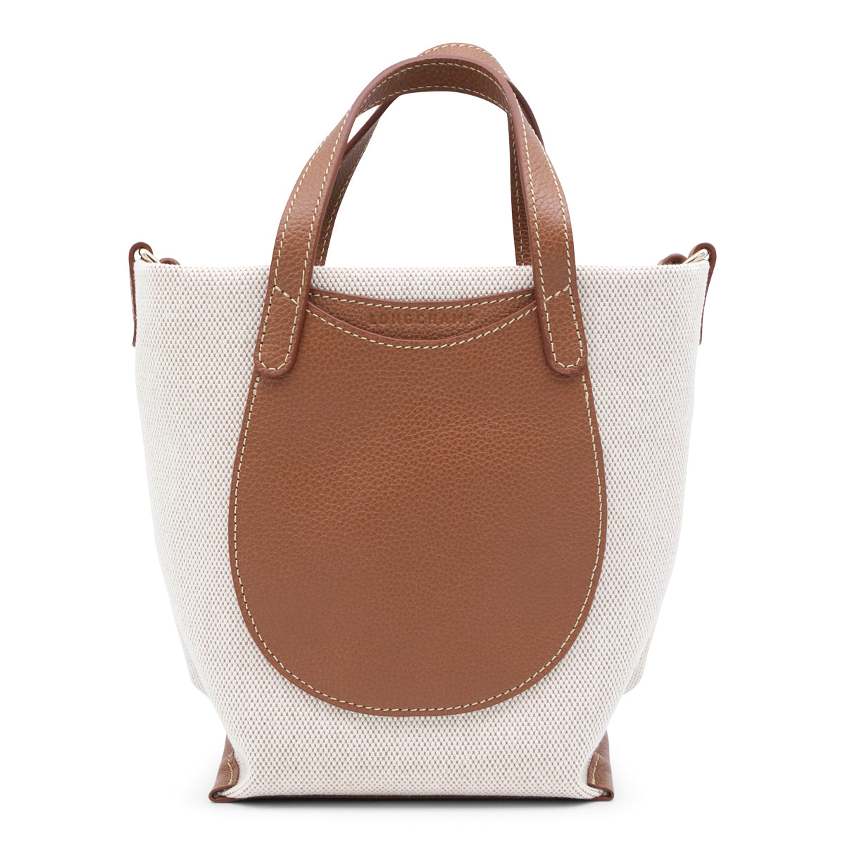 CARAMEL CANVAS AND LEATHER COMPLICE CROSSBODY BAG