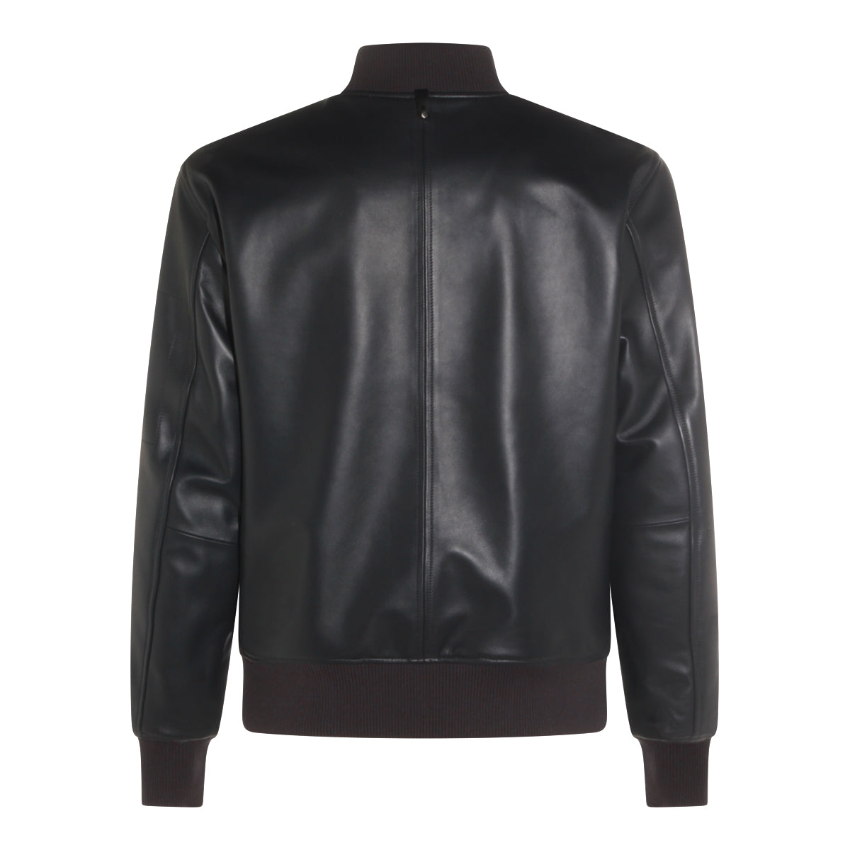 BLACK REVERSIBLE LEATHER JACKET