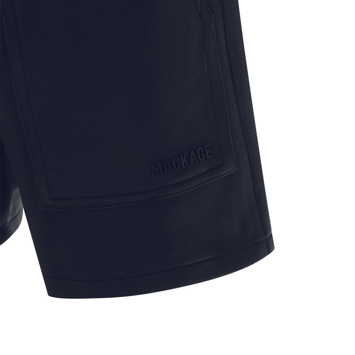 NAVY COTTON SHORTS