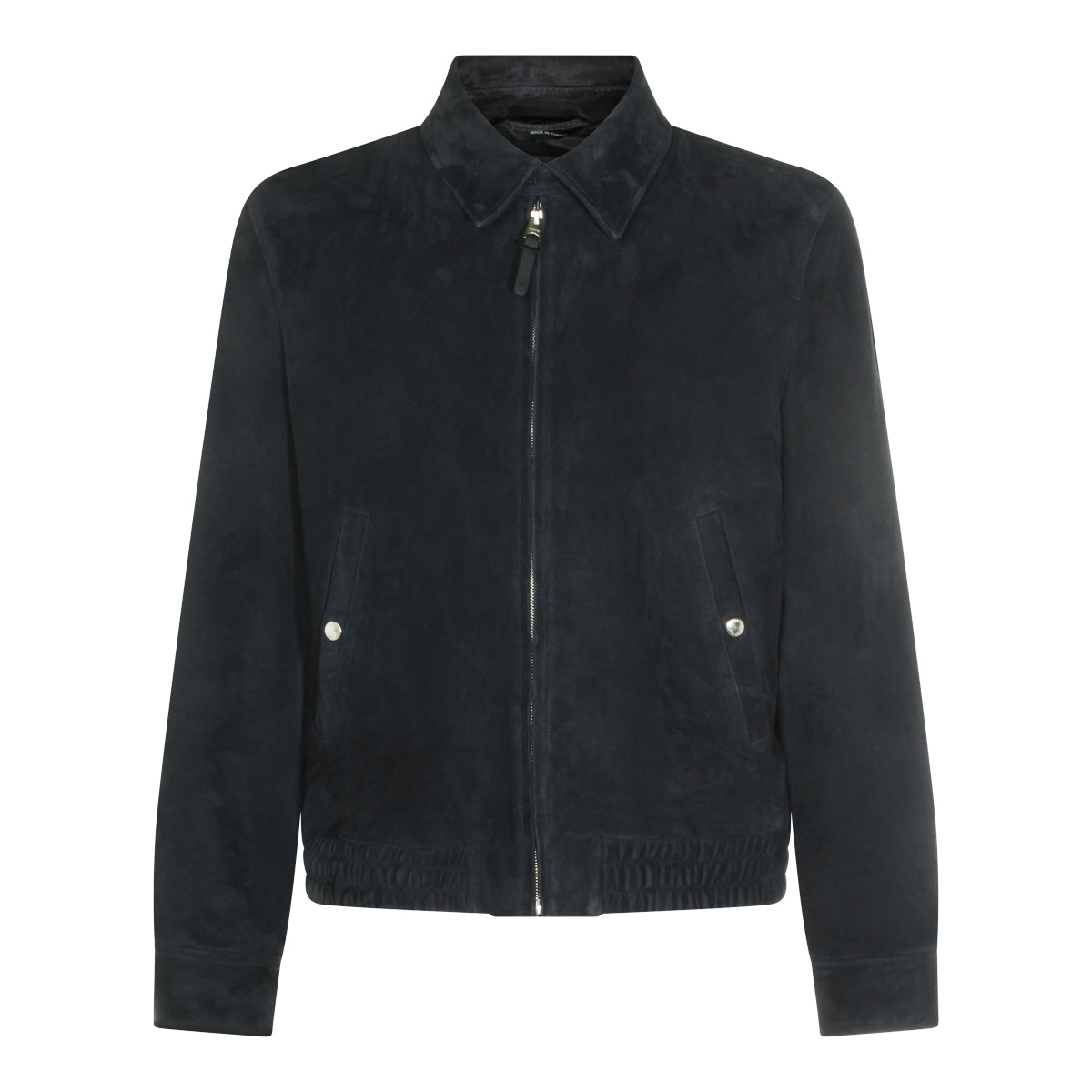 NAVY LEATHER JACKET