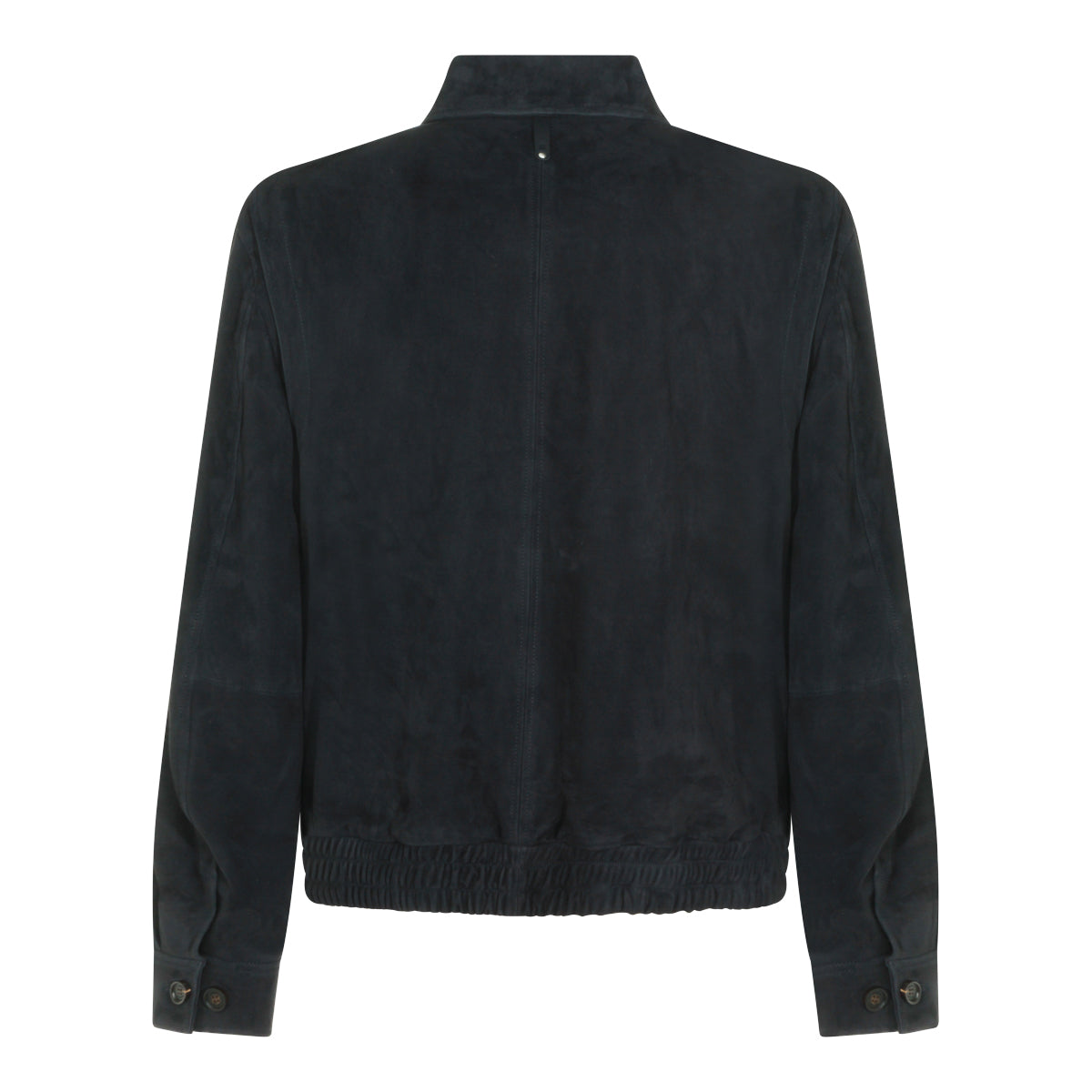 NAVY LEATHER JACKET