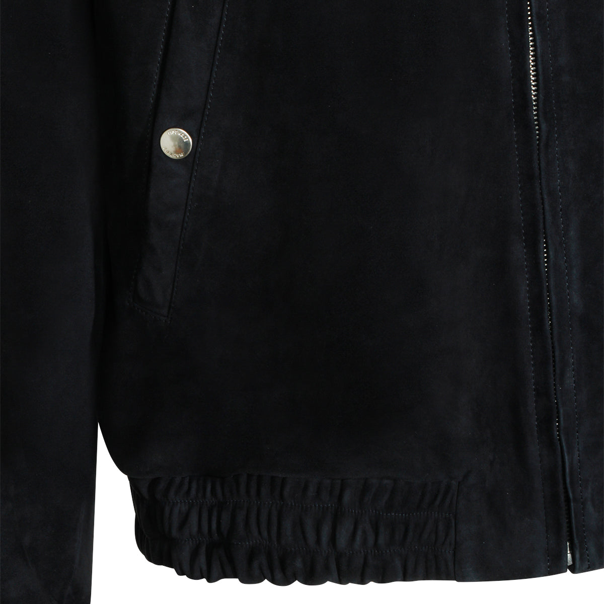 NAVY LEATHER JACKET