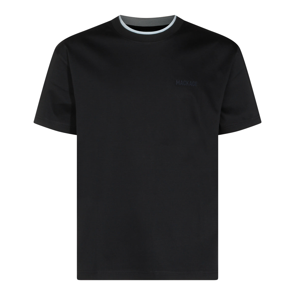 DARK BLUE COTTON T-SHIRT
