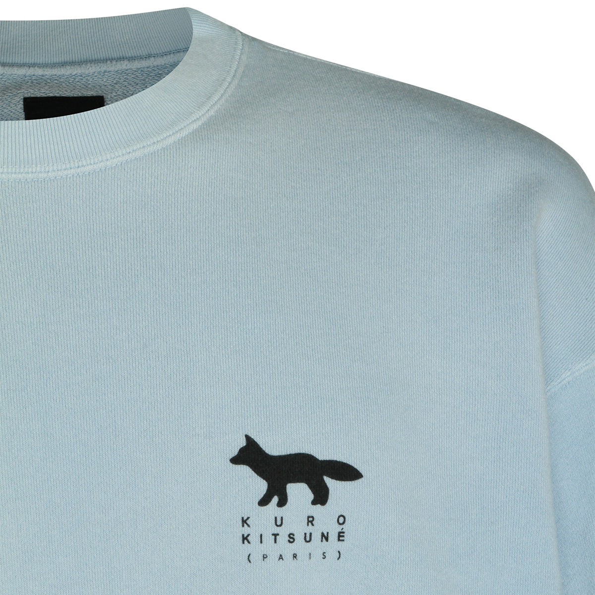 LIGHT BLUE COTTON SWEATSHIRT
