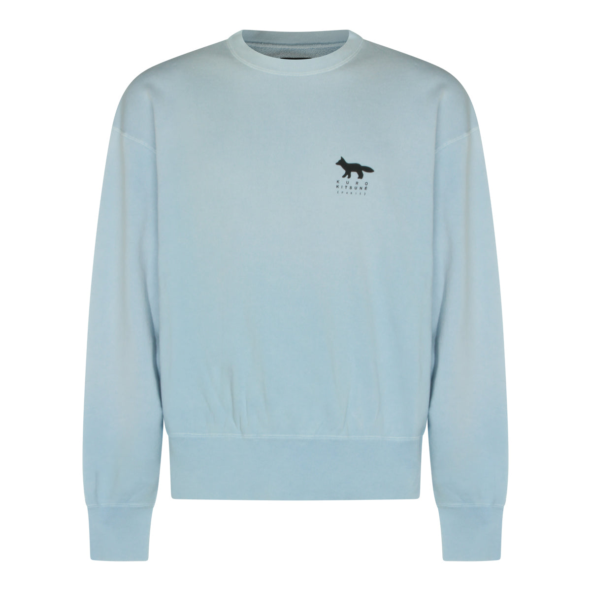 LIGHT BLUE COTTON SWEATSHIRT