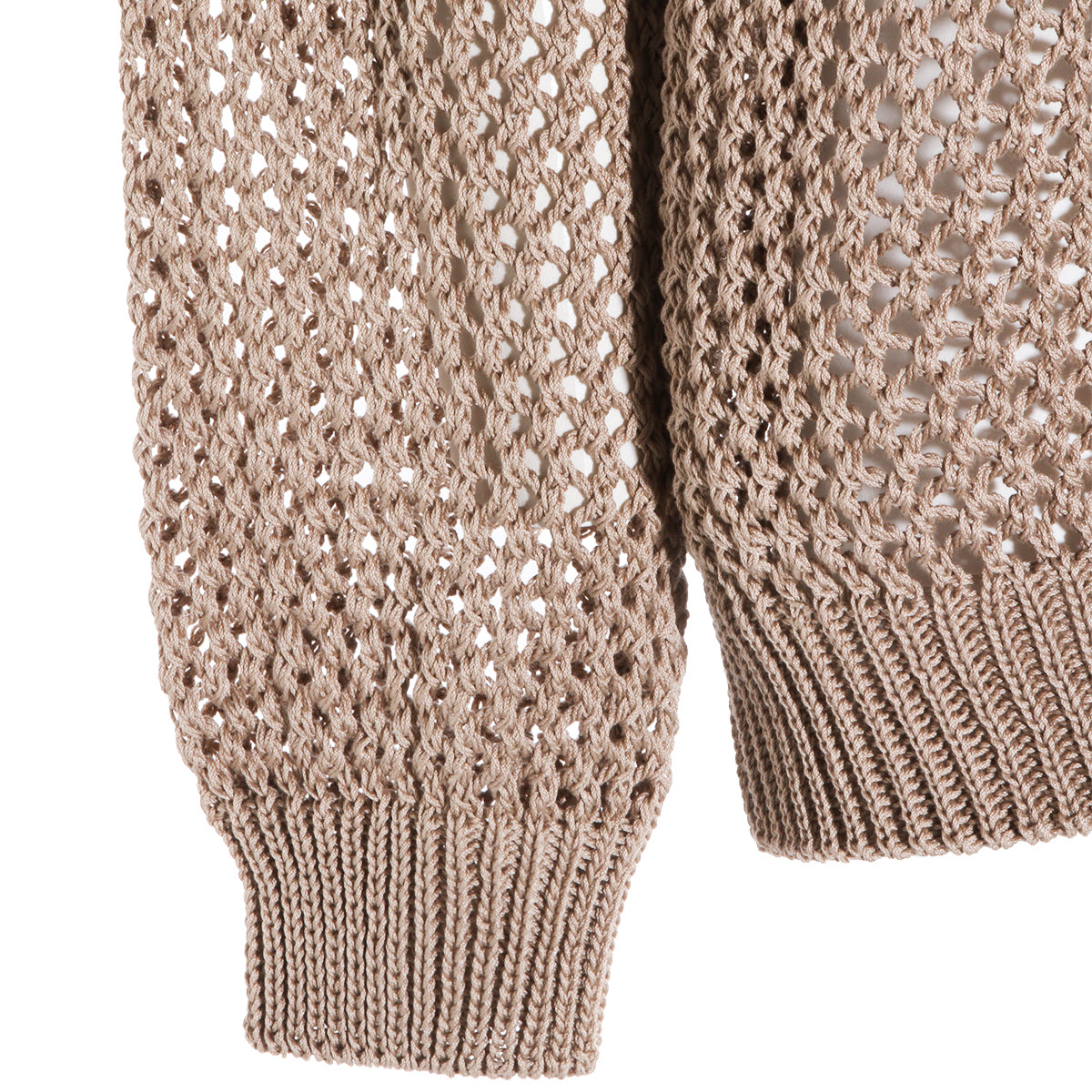 BEIGE COTTON KNITWEAR