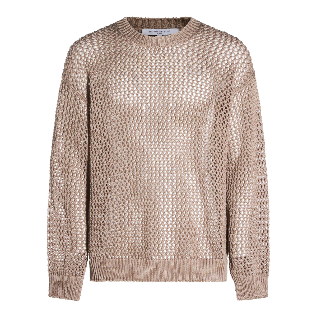 BEIGE COTTON KNITWEAR