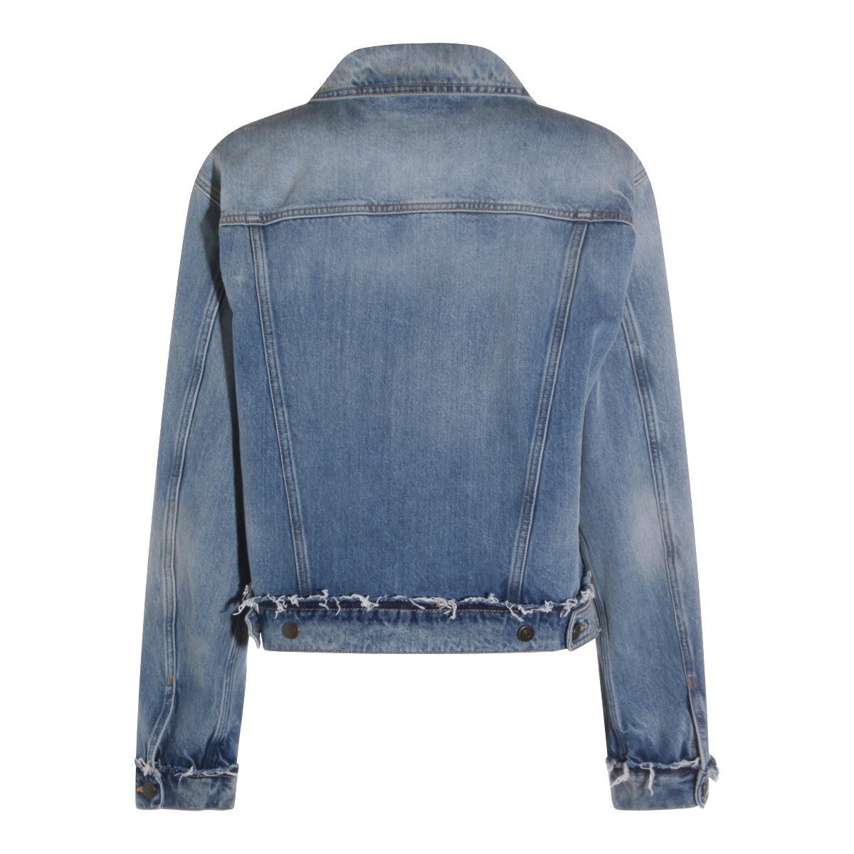 LIGHT BLUE COTTON DENIM JACKET